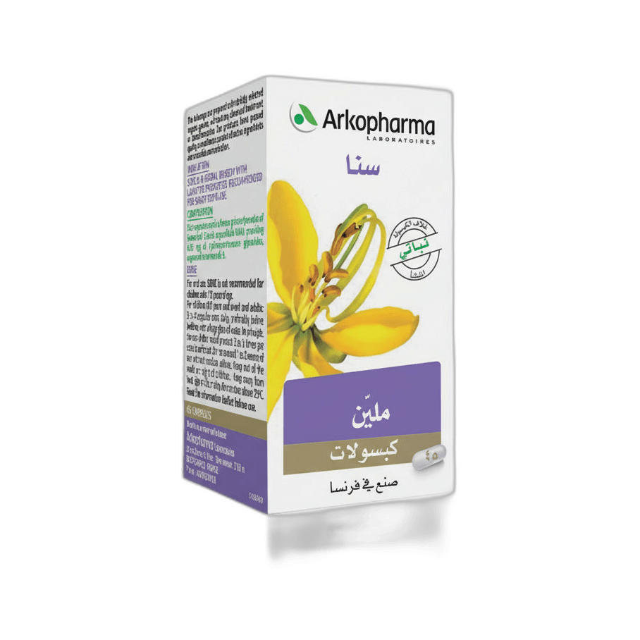 مكمل غذائي, سنا كبسولات للإمساك العارض, 45 كبسولة, أركوفارما