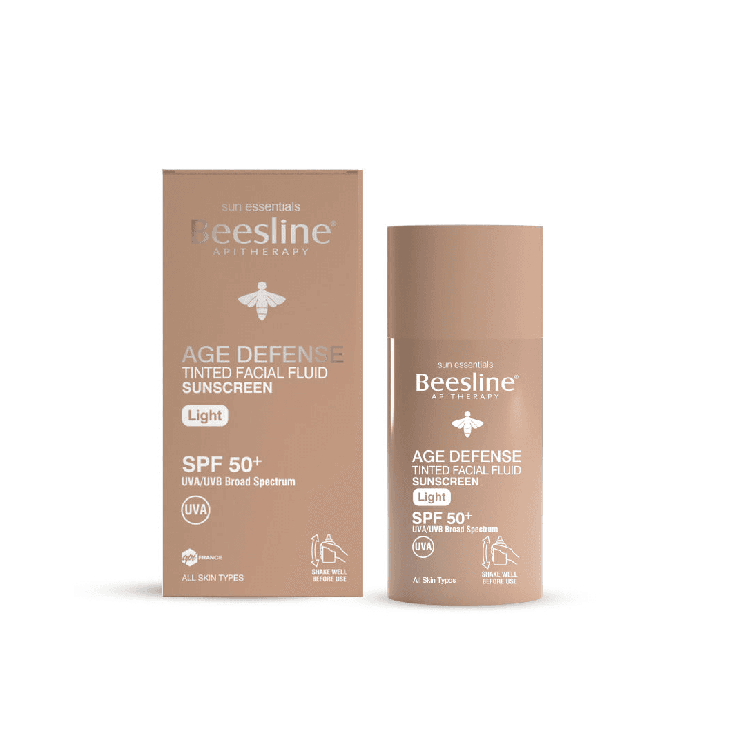 واقي شمسي مقاوم للتجاعيد بلون البشرة, SPF +50