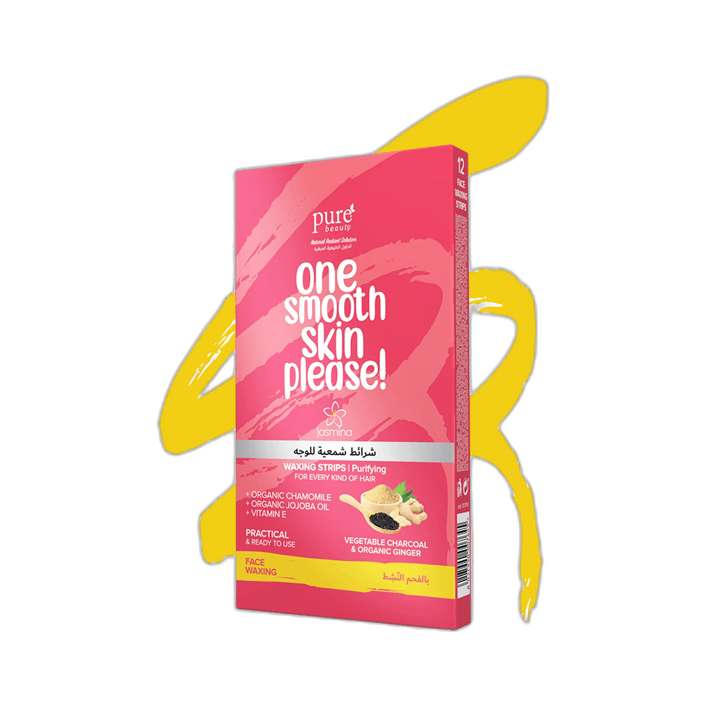 شرائح شمعية لإزالة شعر الوجه, بالفحم الفعال, 12 شريحة