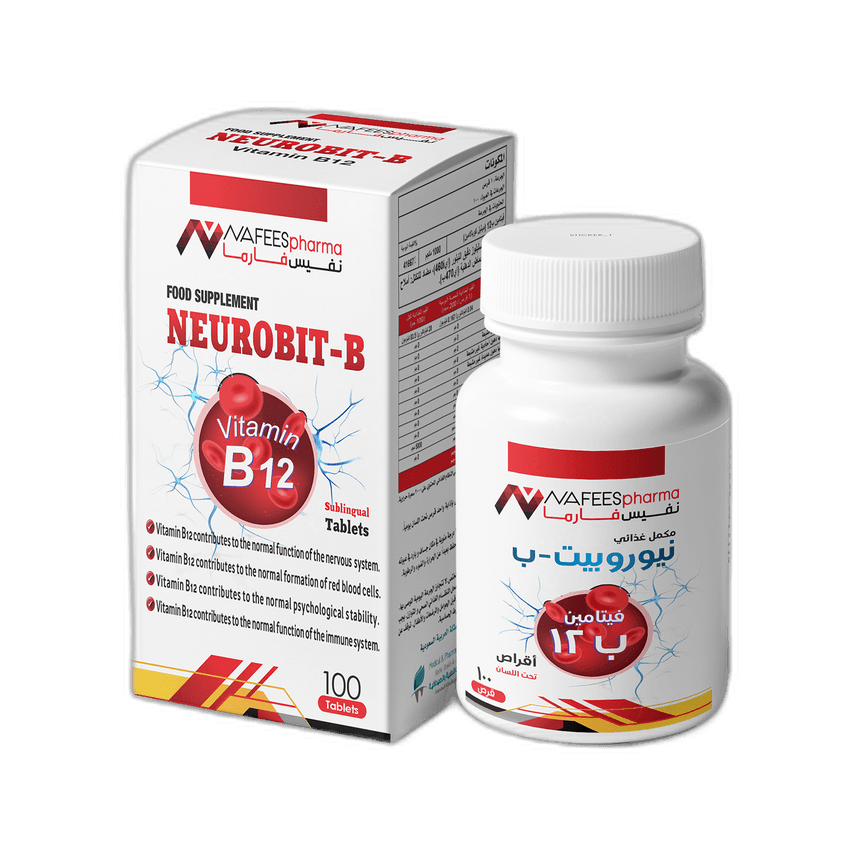 نيوروبيت فيتامين ب12, 1000 مكجم, 100 قرص تحت اللسان