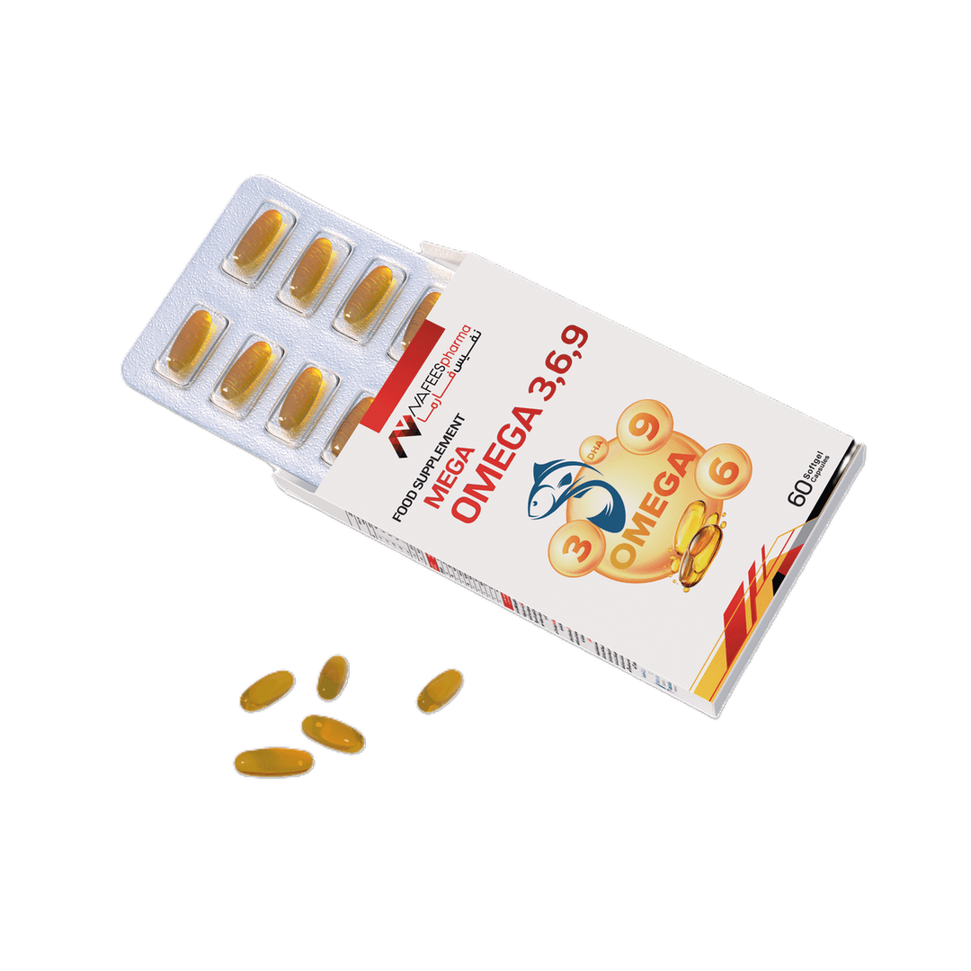 أوميجا 3 6 9, 60 كبسولة