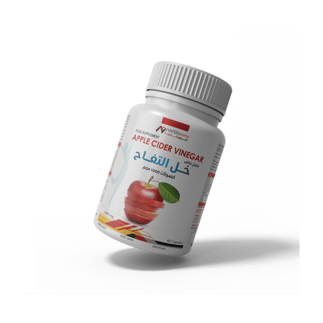 خل التفاح, 60 كبسولة