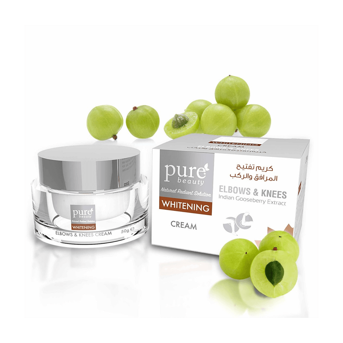 كريم لتفتيح المرافق والركب, بيور بيوتي, 50 جرام