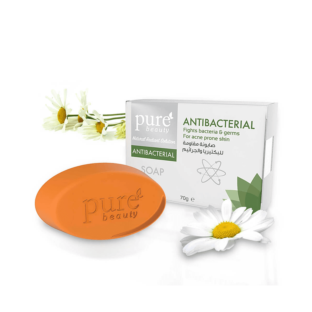 صابونة مقاومة للبكتيريا والجراثيم, بيور بيوتي, 70 جرام