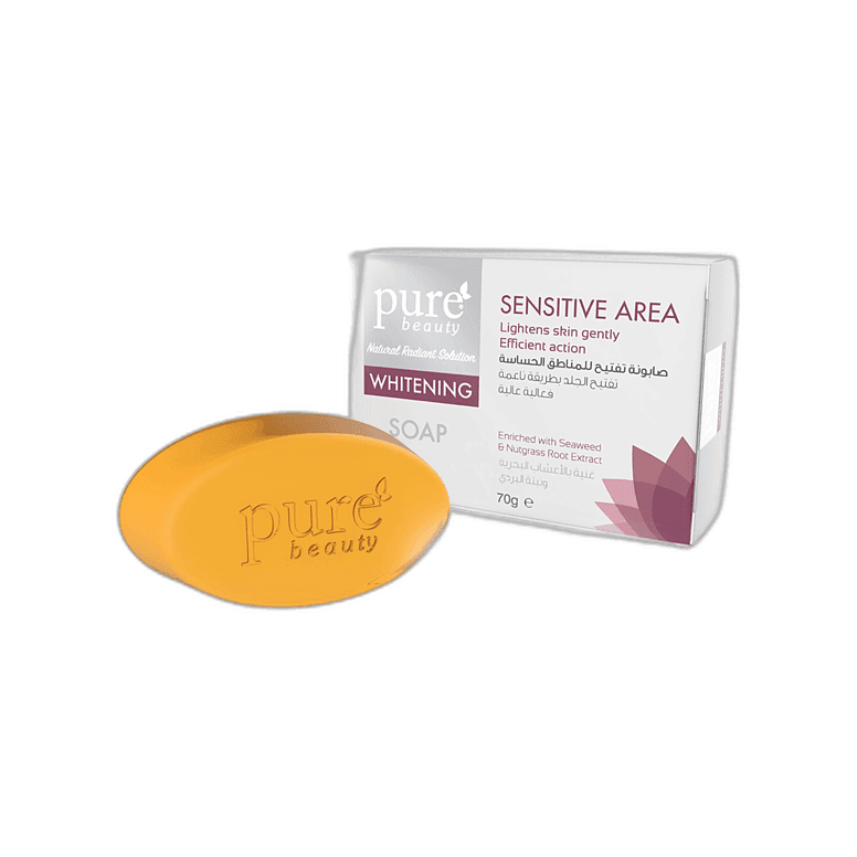 صابونة لتفتيح المناطق الحساسة, بيور بيوتي, 70 جرام