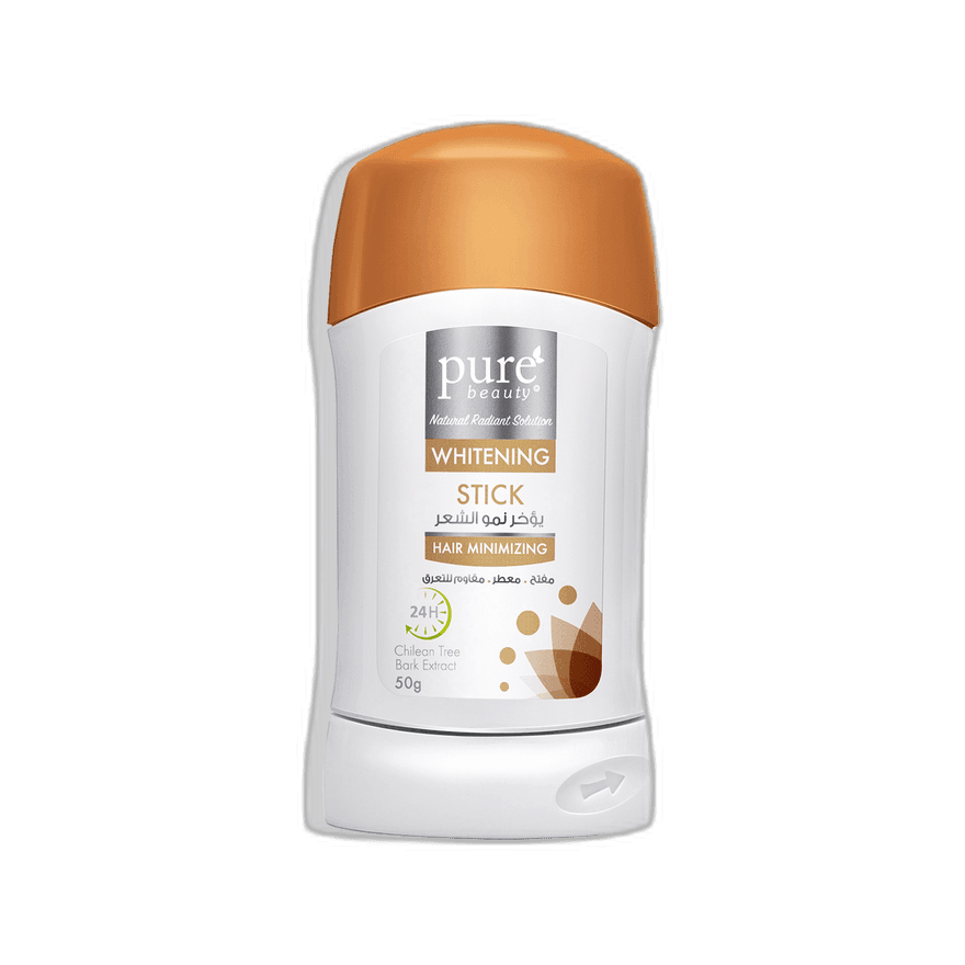 ستيك مزيل تعرق مفتح, مؤخر لنمو الشعر, بيور بيوتي, 50 جرام