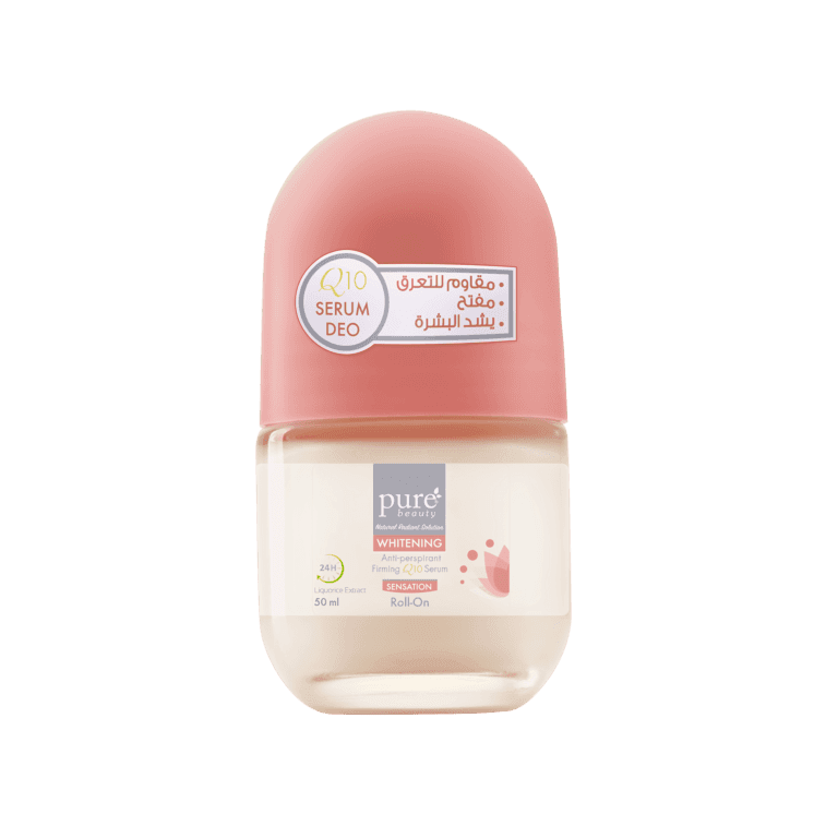 رول أون سيروم شد البشرة, مفتح ومزيل عرق, سنسايشن, بيور بيوتي, 50 مل