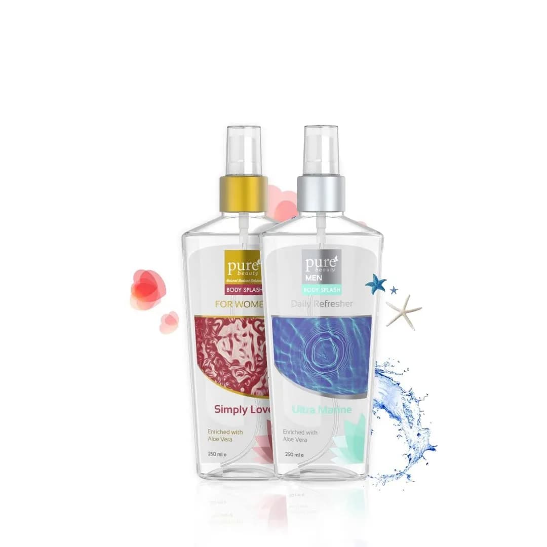 Simply Love & Ultra Marine مجموعة بيور بيوتي بودي سبلاش