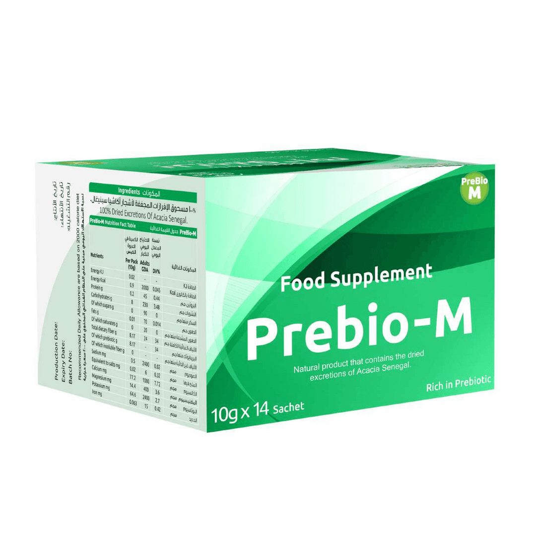 بيرفكت لايف بريبيو إم, بريبايوتيك غذاء طبيعي لبكتيريا نافعة, 14 ظرف